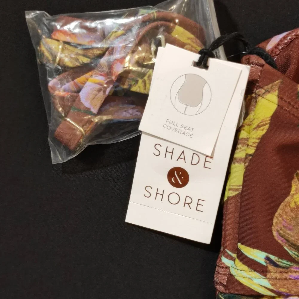 Shade & Shore‎ Medium One Piece Floral Bathing Suit NWT
